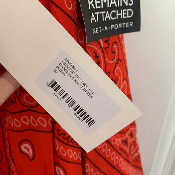 Dion Lee Bandana Knot Dress Poppy - Picture 8 of 8